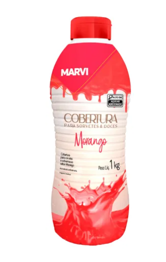 Calda Cobertura Morango 1kg MARVI