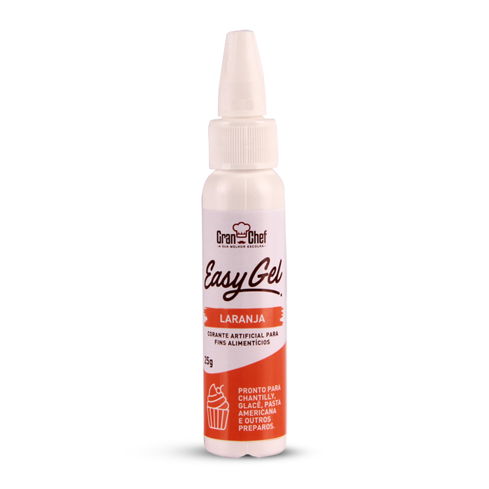 Corante Easy Gel Laranja 425g   GRAN CHEF