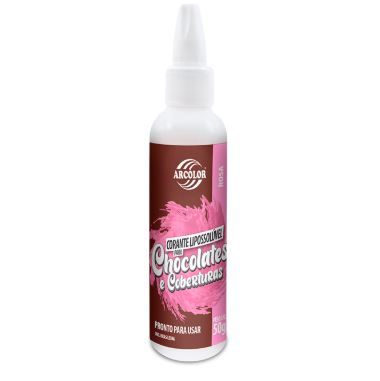 Corante Lipossoluvel Gel Rosa 50g ARCOLOR