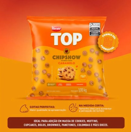 Cobertura Forneável Chipshow Sabor Carame...