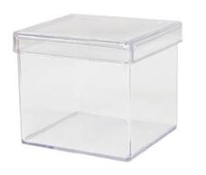 Cake Box Quadrada Cristal 5x5 - 10 unidad...