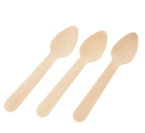 Colher Madeira Natural Grande 16cm - 10 u...