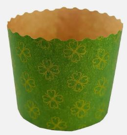 Forma De Panetone Verde 500G 134X95MM 10 ...