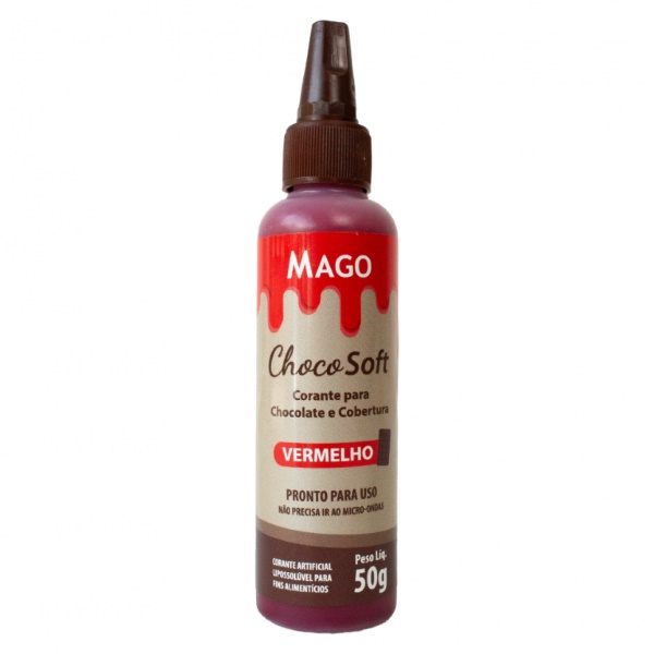 Corante Choco Soft Vermelho 50g MAGO