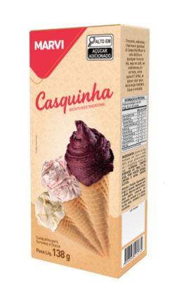 Casquinha Cone Bisc Doce Baunilha 138g - ...
