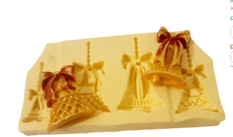 Molde de Silicone Sinos de Natal 98 MAZULLI