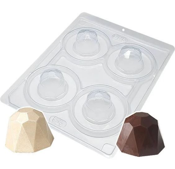 Forma para Chocolate BWB 54 - 3 Partes Bo...