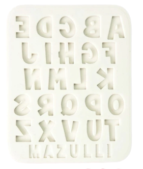 Molde de Silicone Alfabeto Pequeno 2412 M...