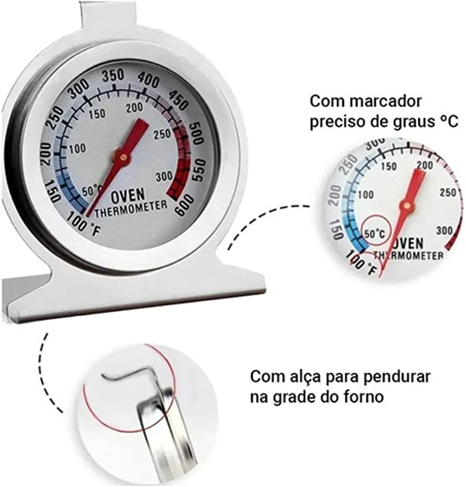 Termômetro Analógico Para Forno CONFEITUDO
