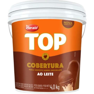 Cobertura Líquida ao Leite 4kg TOP HARALD