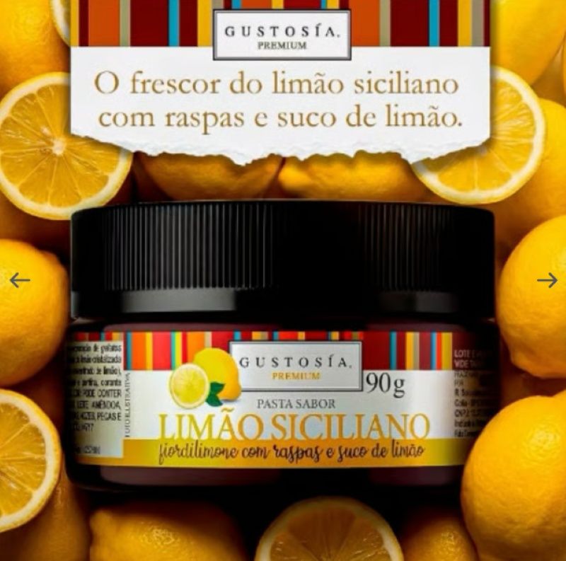 GUSTOSIA Pasta Limão Siciliano 90g
