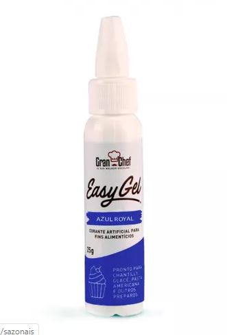 Corante Easy Gel Azul Royal 25g   GRAN CHEF