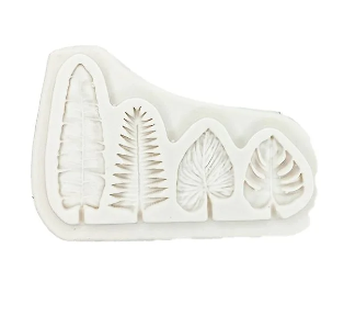 Molde de Silicone Folhas Tropicais 2480 M...