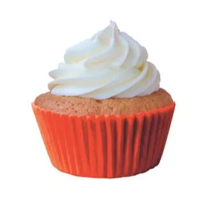 Forminha n°02 Mini Cupcake Laranja 45 uni...