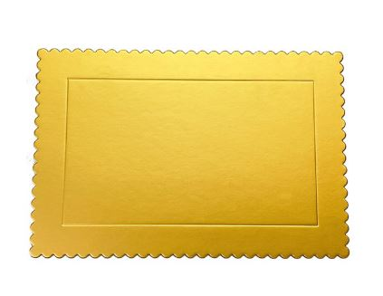 Cakeboard Retangular Dourado 20x30cm SILVER