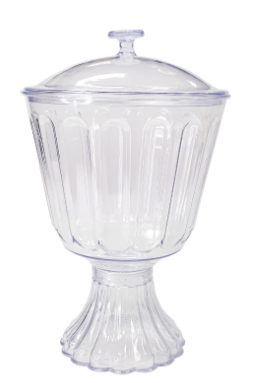 Taça Confeiteiro com Tampa Cristal 1,250L...