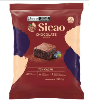 Chocolate em pó 70% 1,01kg SICAO
