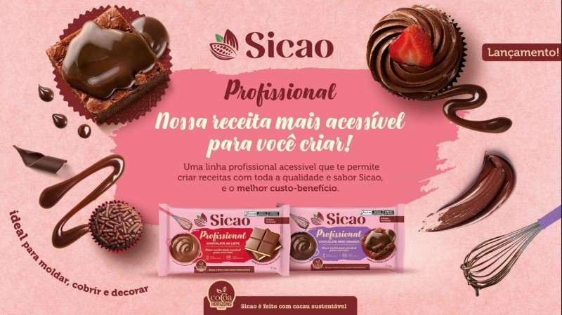 Chocolate Ao Leite Barra 2,1kg SICAO PROF...