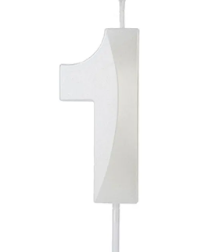 Vela Mini Design Branca n°1 SILVER