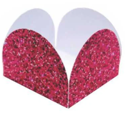 Forma 4 Pétalas Glitter Pink n°7 - 50 uni...