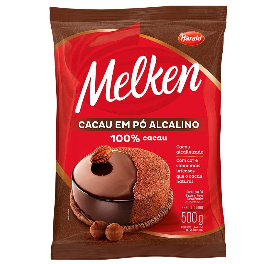 Cacau em Pó Alcalino 100% Cacau 500g HARA...