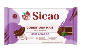 Cobertura sabor Chocolate meio amargo Bar...