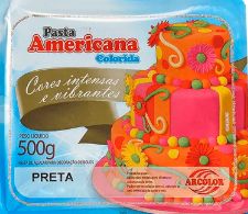 Pasta Americana cor preta 500g ARCOLOR