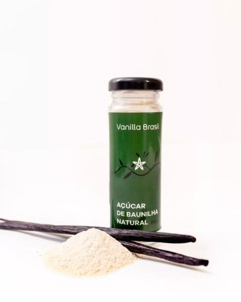 Açúcar Baunilha natural em pó 80g VANILLA...