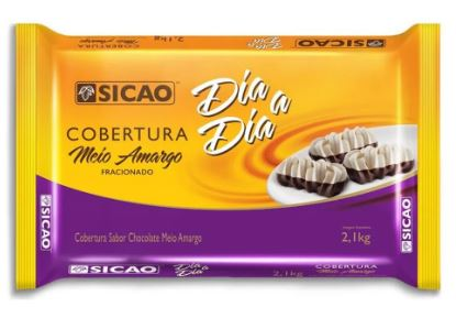 Cobertura sabor Chocolate Meio Amargo Bar...