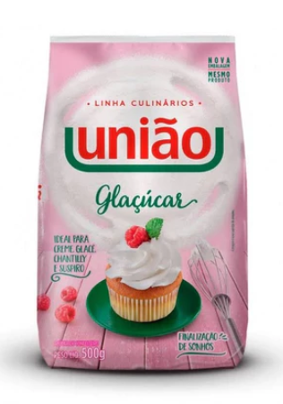Açúcar de Confeiteiro Glaçúcar 500gr UNIÃO 