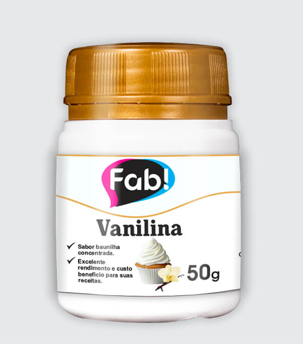 Vanilina em Pó 50g FAB 