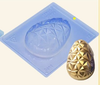 Forma de Acetato PF092 - 3 partes Ovo 3D ...