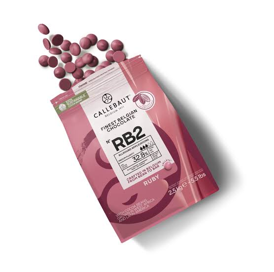 Chocolate belga Ruby RB2 32,8% Gotas 2,5k...