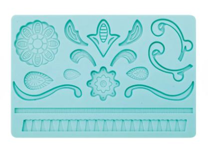 Molde Pasta Americana Renda Verde ALLONSY