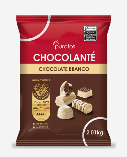 Chocolate Branco Gotas 2,01kg Chocolanté ...