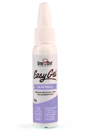 Corante Easy Gel Lilás Fosco 25g   GRAN CHEF
