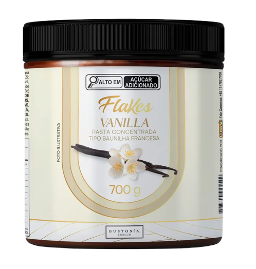 Pasta Flakes Baunilha Francesa 700g GUSTOSIA
