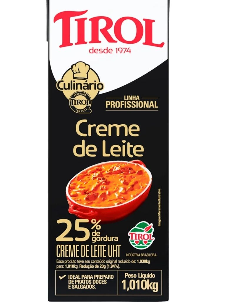 TIROL Creme de Leite Gourmet 25% - 1,01kg
