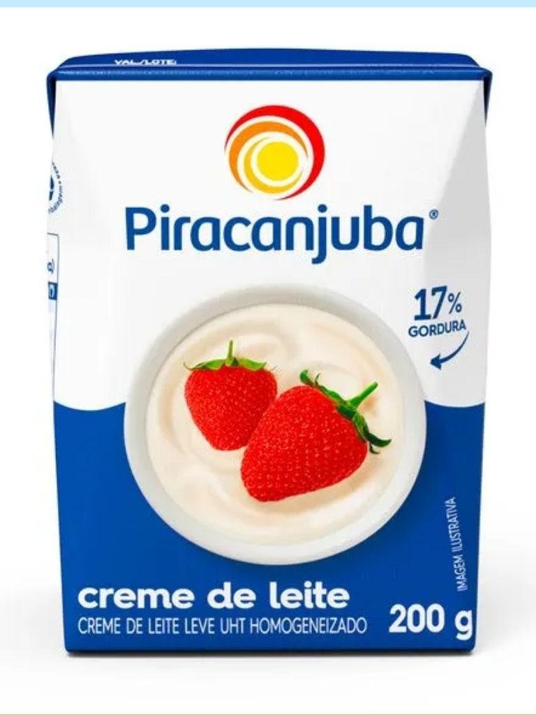 Creme de Leite 15% 200g PIRACANJUBA 