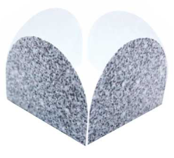 Forma 4 Pétalas Glitter Prata n°7 - 50 un...