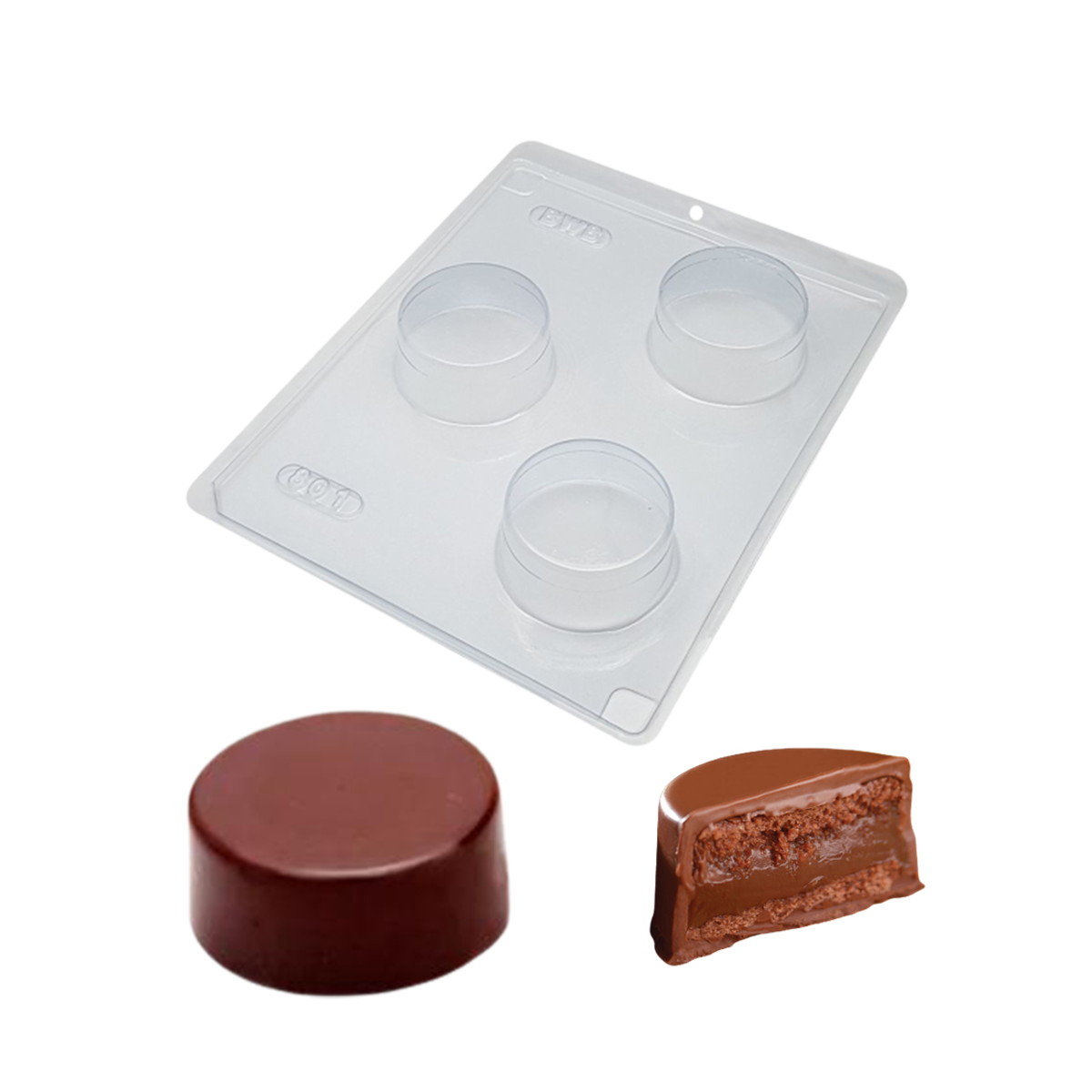 Forma para Chocolate BWB 801 - 3 Partes P...