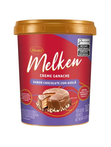 HAR MELKEN Ganache Choc Avelã - 1kg
