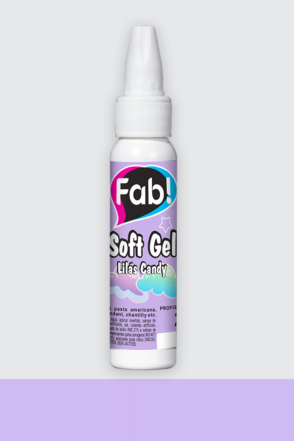 Corante Lilás Candy 25g gel - FAB SoftGel