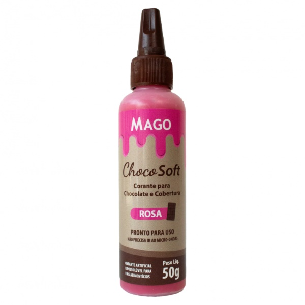 Corante Choco Soft Rosa 50g MAGO