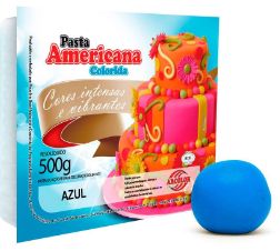 Pasta Americana cor azul 500g ARCOLOR
