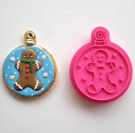 Cortador e Marcador Bola Gingerbread DIAN...