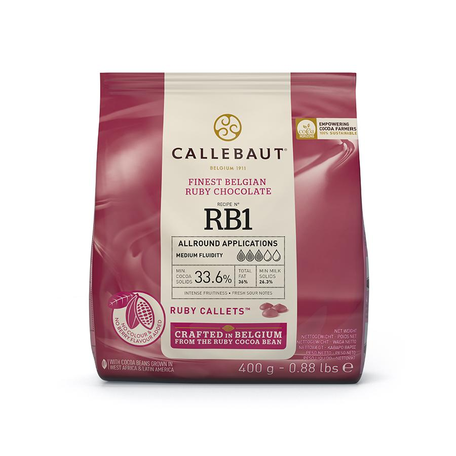Chocolate belga Ruby 32,5% Gotas 400g CAL...