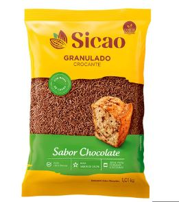 Chocolate Granulado Crocante ao Leite 1,0...