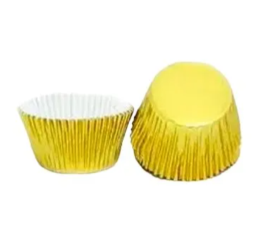 Forminha n°05 Metalizado Ouro 50 unidades...