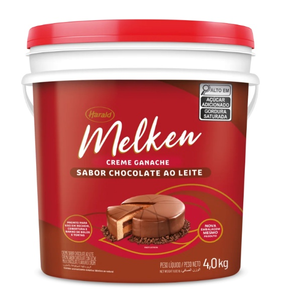 Creme Ganache de Chocolate ao Leite 4kg H...